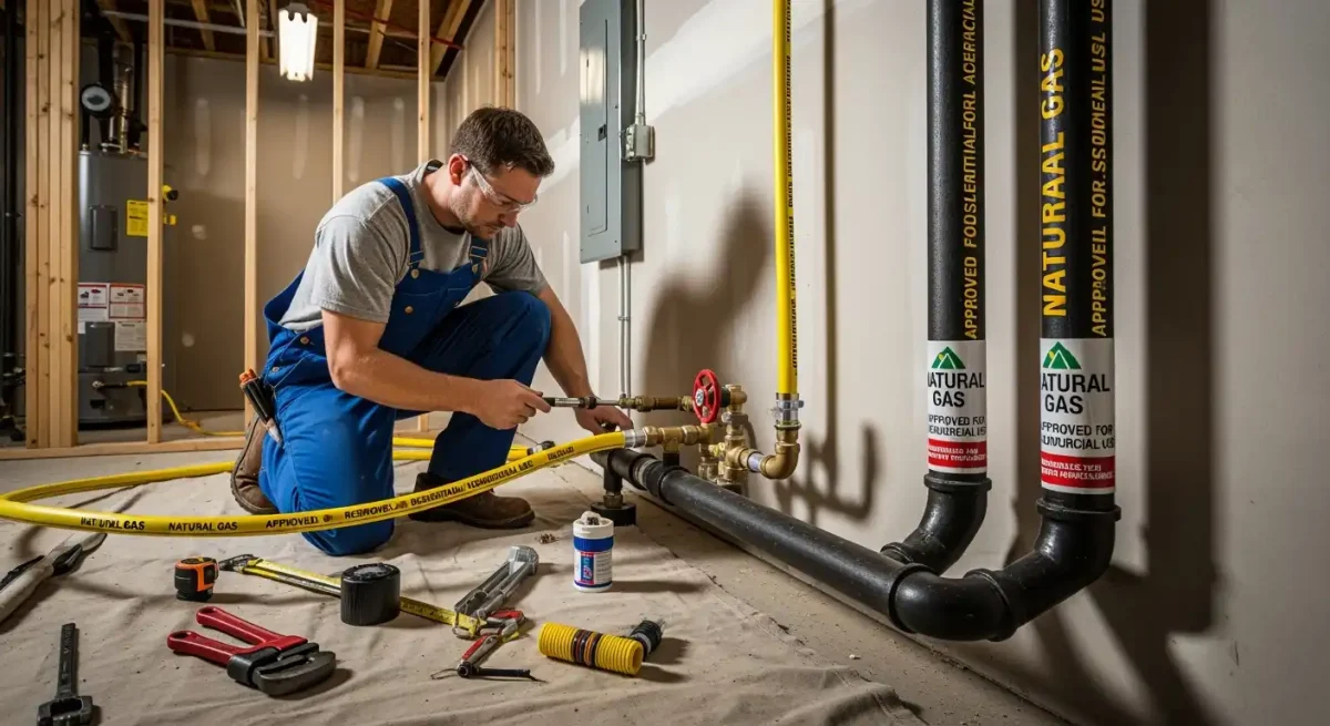 Damaged gas line repair miami corroded pipe