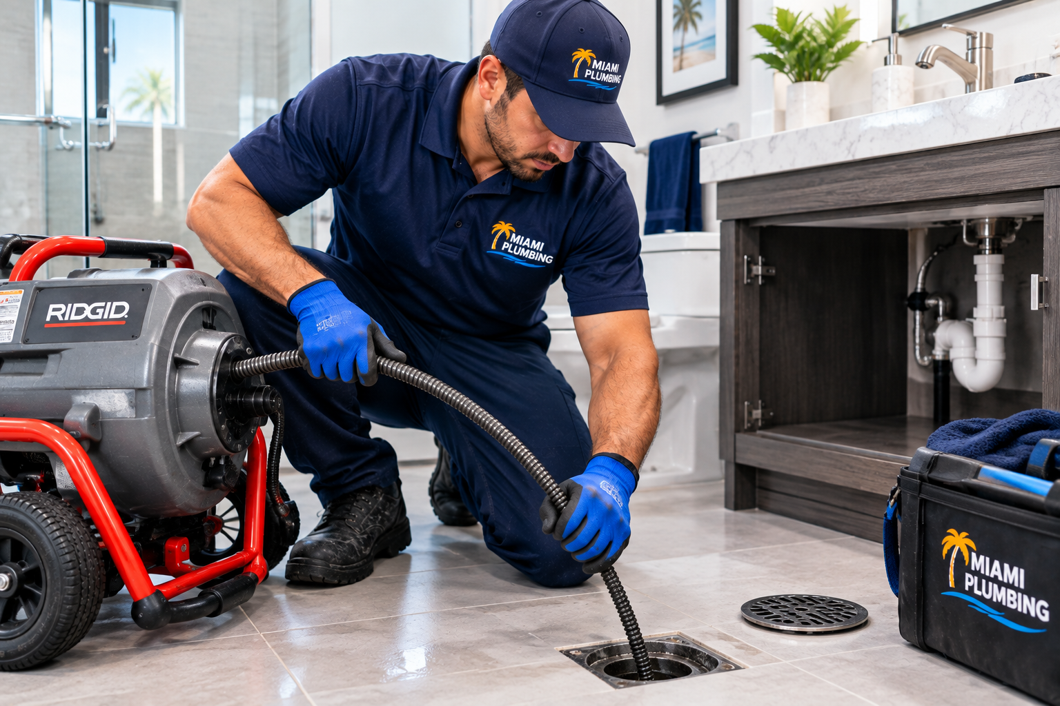 Bathroom drain cleaning miami slow drain fix